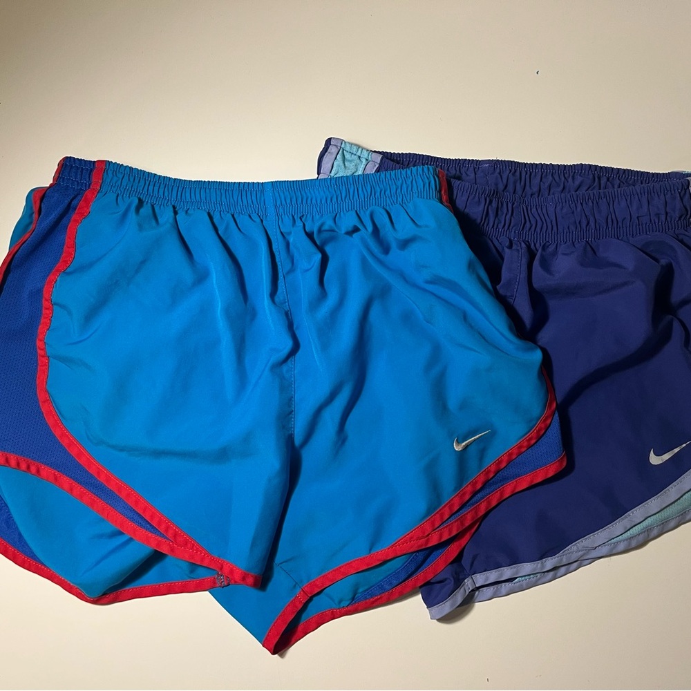 Nike Dual Pack Blue and Purple Shorts XS